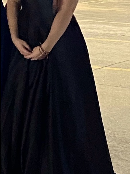 Elegant Black A-Line Evening Dress